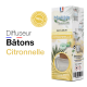 Diffuseur bâtons "Citronnelle" 40 ml, Parfum d'ambiance contrôlé par Ecocert