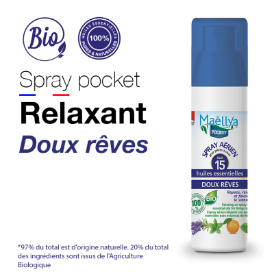 Spray POCKET aux huiles essentielles Doux Rêves 50 ml bio